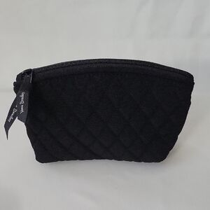 Vera Bradley Black Quilted Cosmetic Bag